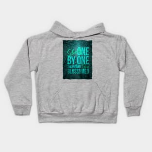 Silently, One by One, the Stars Blossomed Kids Hoodie